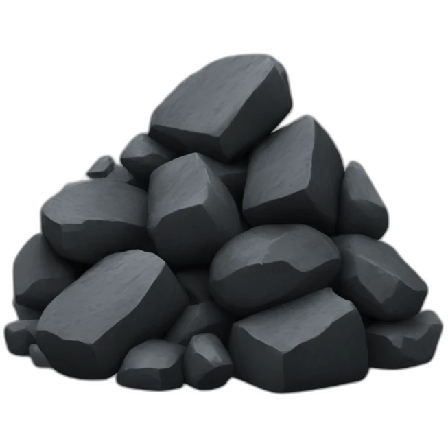  coal 3d emoji
