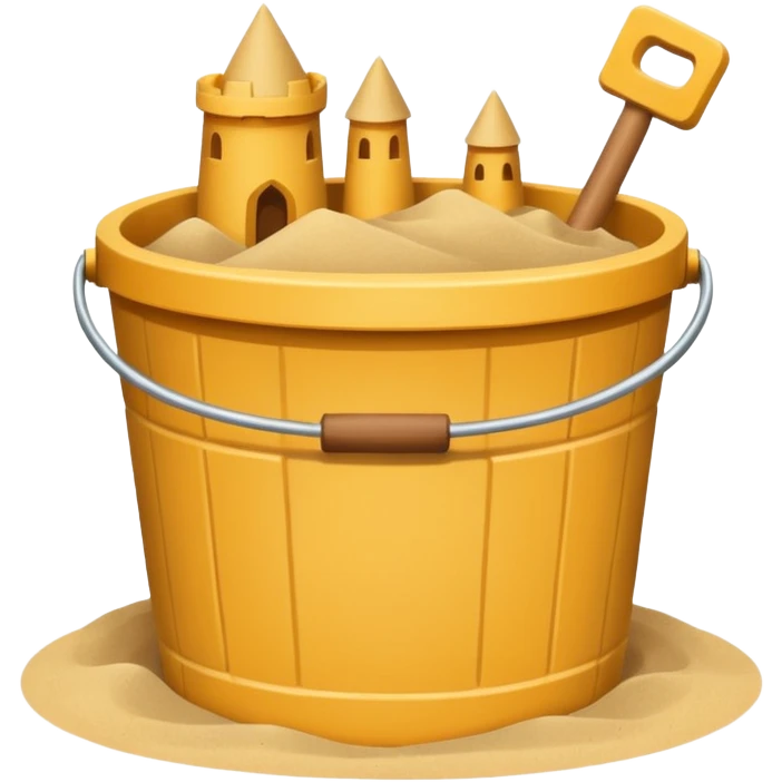sand castle, Bucket-shaped castle emoji