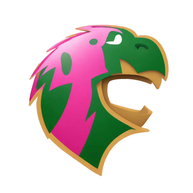 university of rio grande redstorm logo in pink  emoji