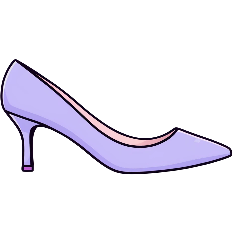 lilac pastel pumps emoji