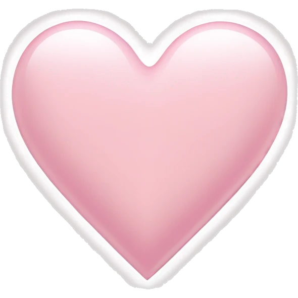 Light pink heart emoji