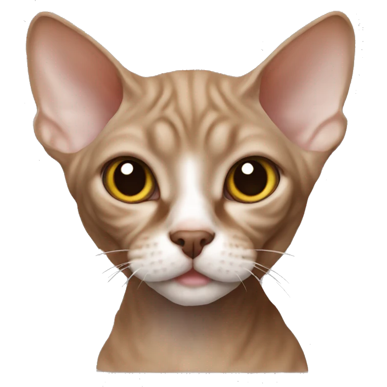 brown devon rex  emoji