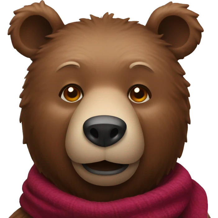 Bear with mulled wine  emoji