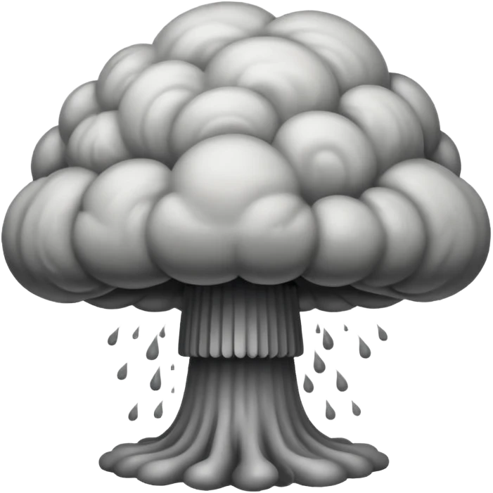 nuclear mushroom cloud emoji