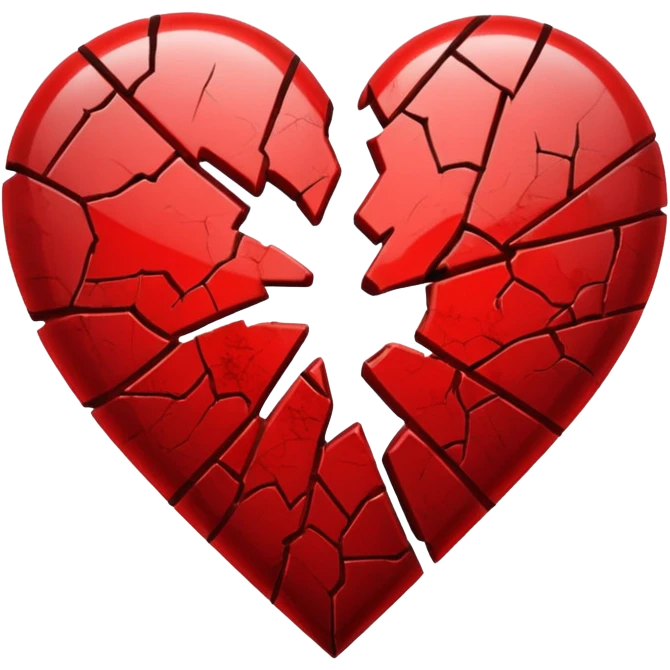 shattered heart emoji