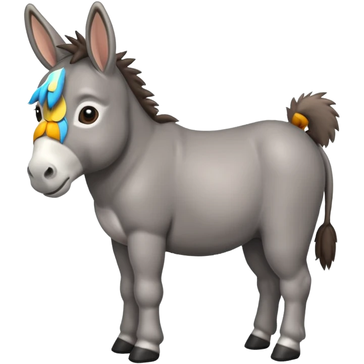 adorable donkey emoji