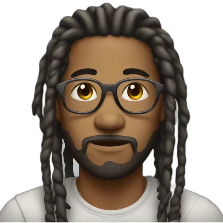 cool dude with dreadlocks emoji