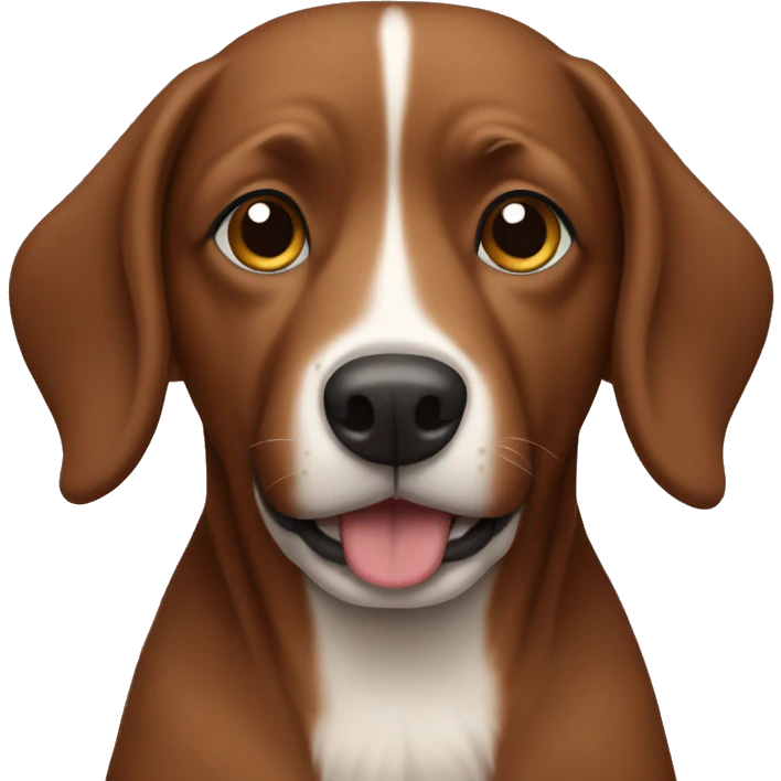 Brown dog emoji