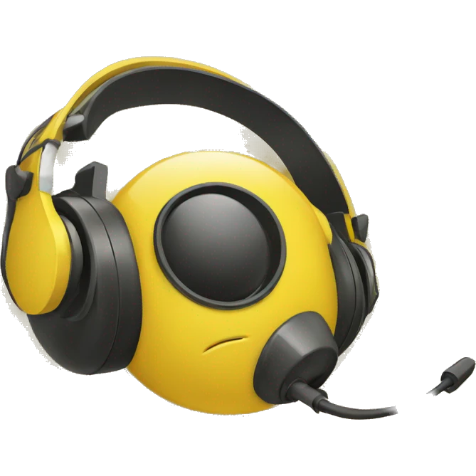 yellow headset emoji