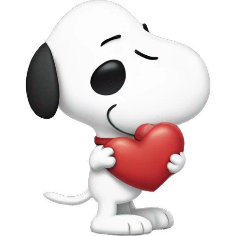 Snoopy From Peanuts Fighting Hello Kitty emoji