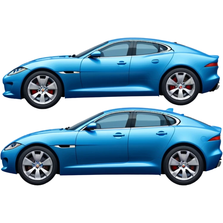 blue jaguar ca side view emoji