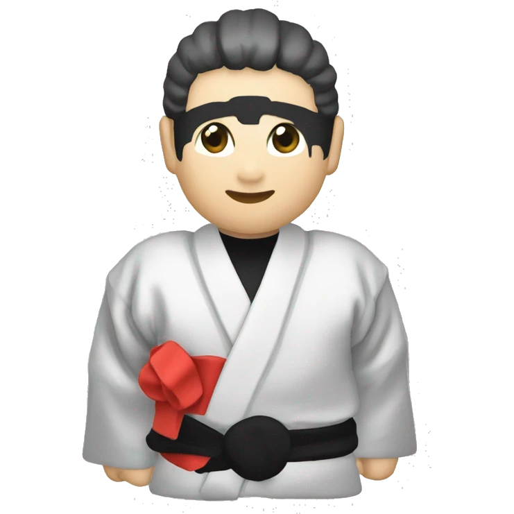Kimono de karate color negro  emoji