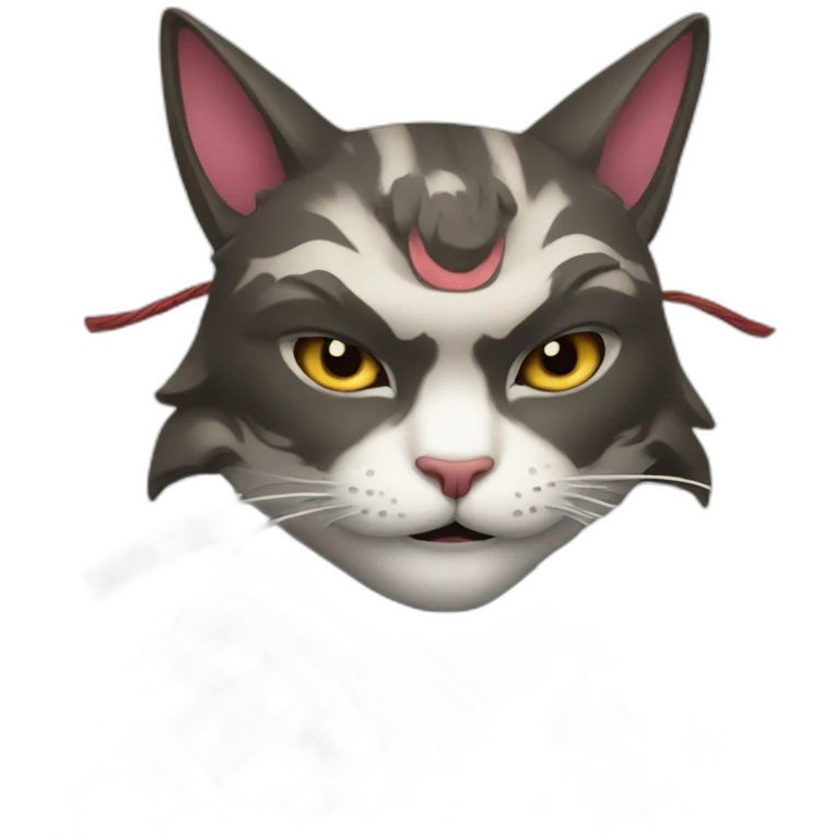 cat samurai emoji