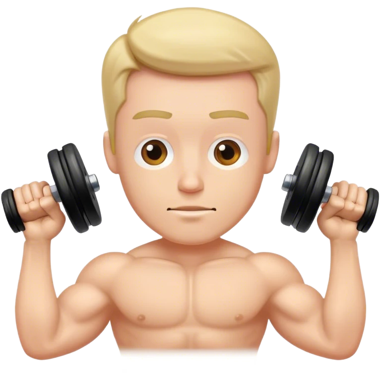 guy lying dumbbell flyes emoji