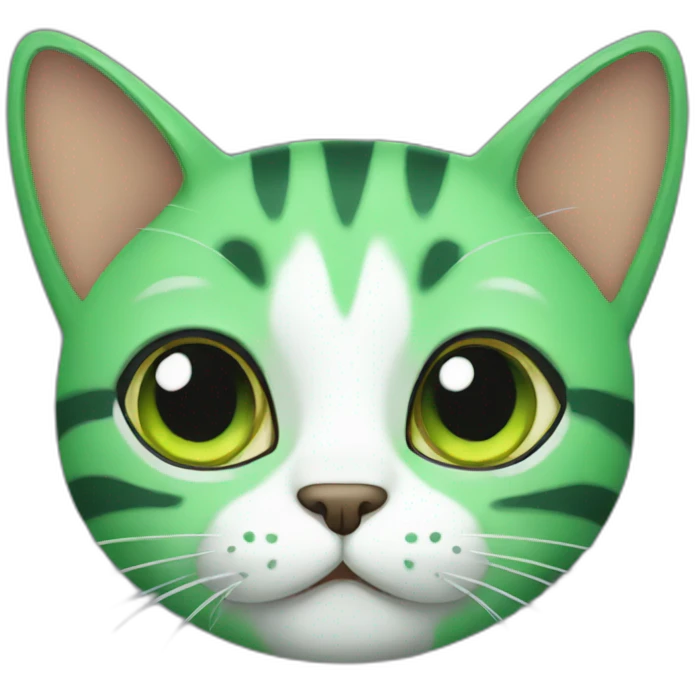 green cat emoji