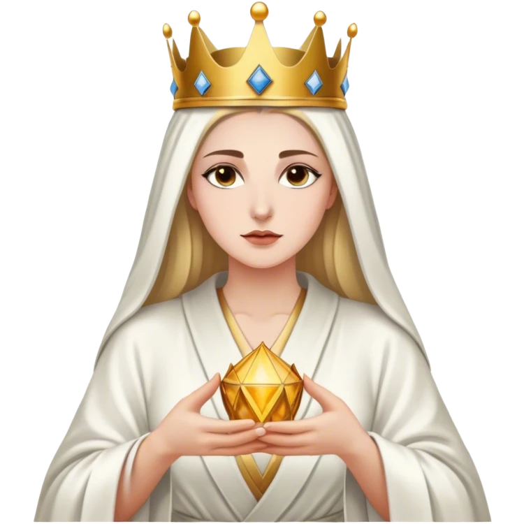 The high priestess Tarot card emoji
