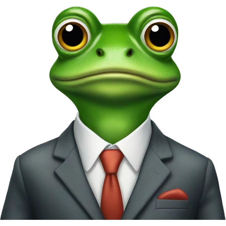 frog in a suit emoji