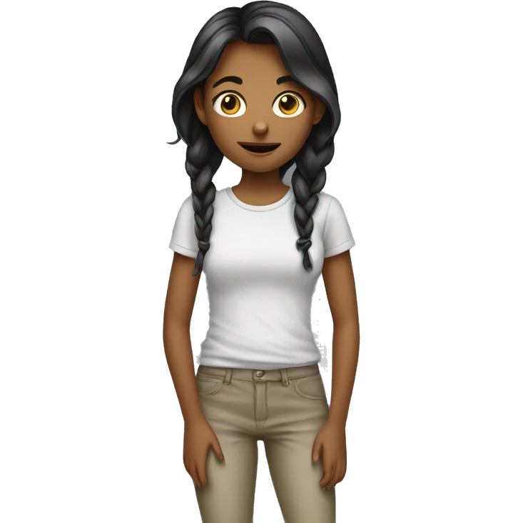 Girl with toung out emoji
