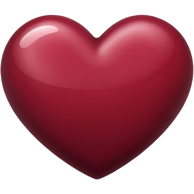 Maroon heart emoje emoji