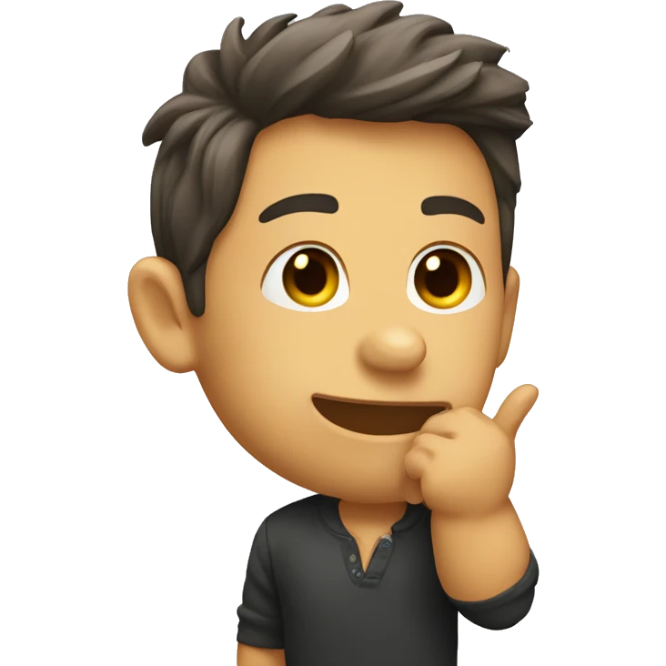 flirt finger bite emoji