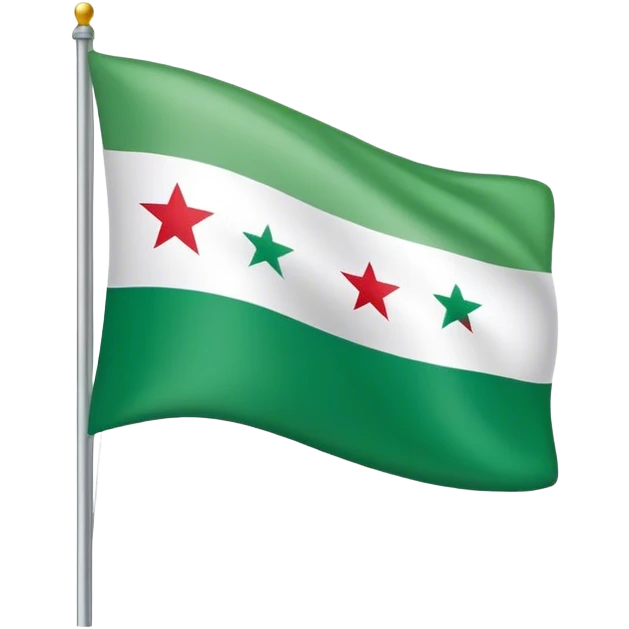 Green Syrian flag emoji