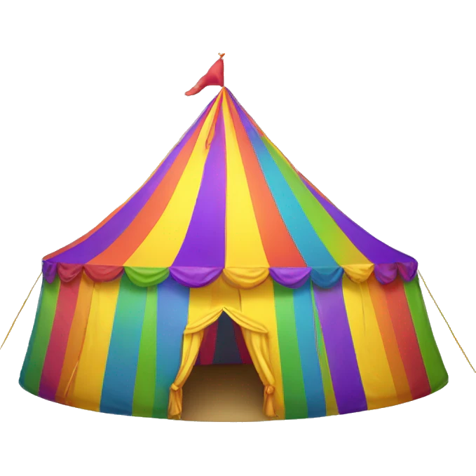 rainbow carnival tent emoji
