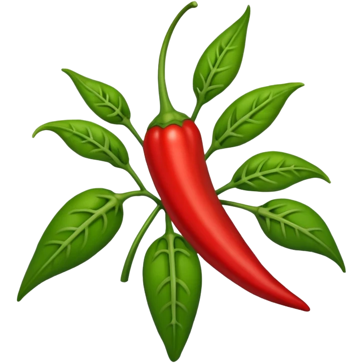 a chili pepper plant emoji