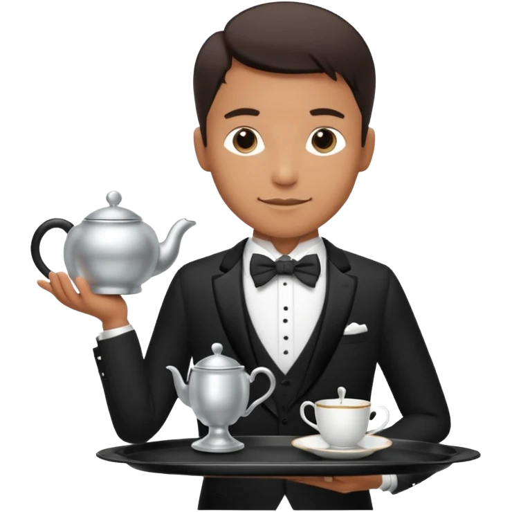 Fancy expensive sophisticated butler  emoji