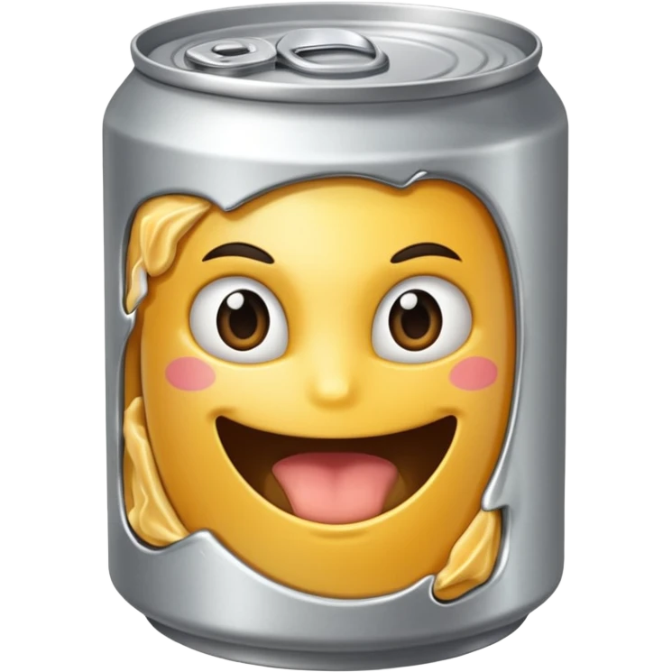 create a silver can that's opened - should be food emoji emoji