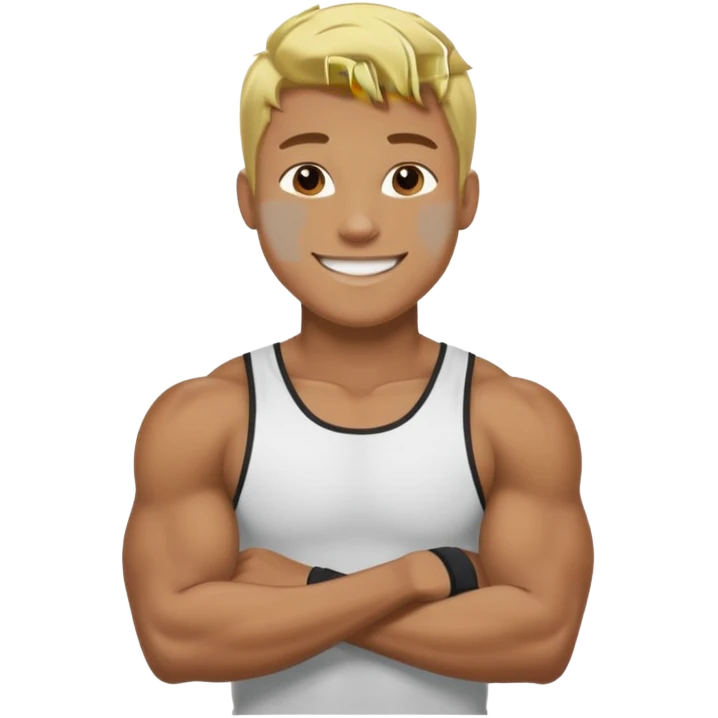 blonde black male athlete emoji
