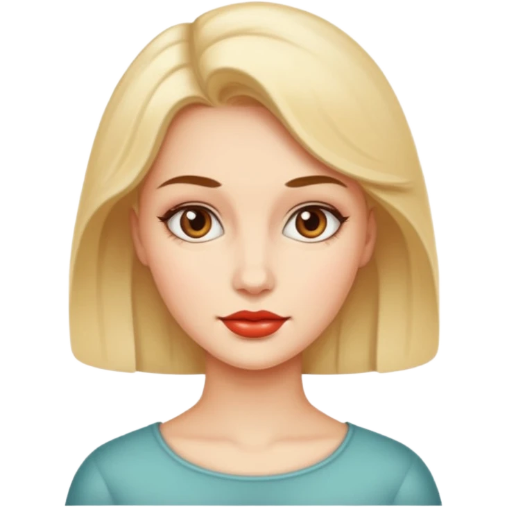 Retro style  woman emoji