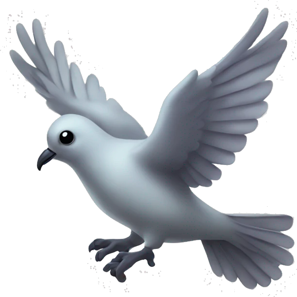 Zombie peace dove emoji