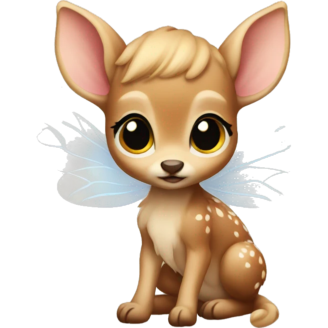 Fairy baby fawn emoji
