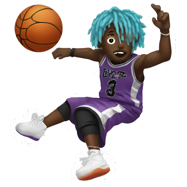 Lil uzi vert throwing a basketball emoji