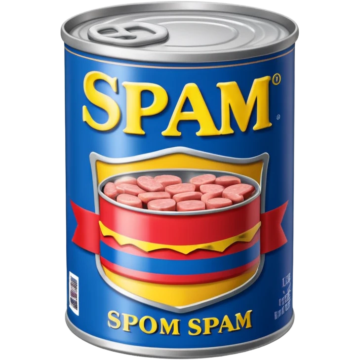 A can of classic “SPAM” emoji
