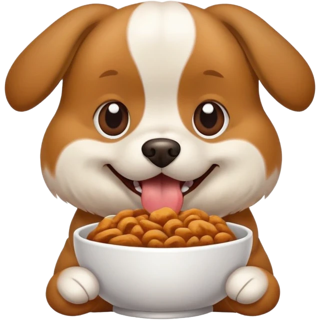 dog eating emoji