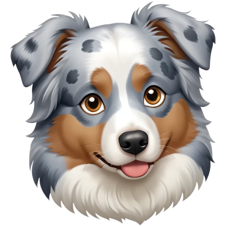 Australian Shepherd, blue merle ￼ emoji