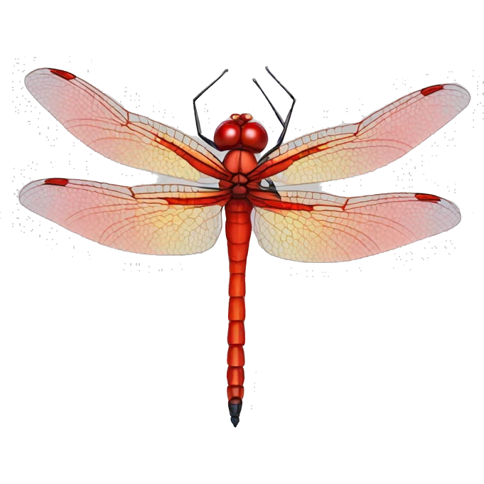 Red dragonfly emoji