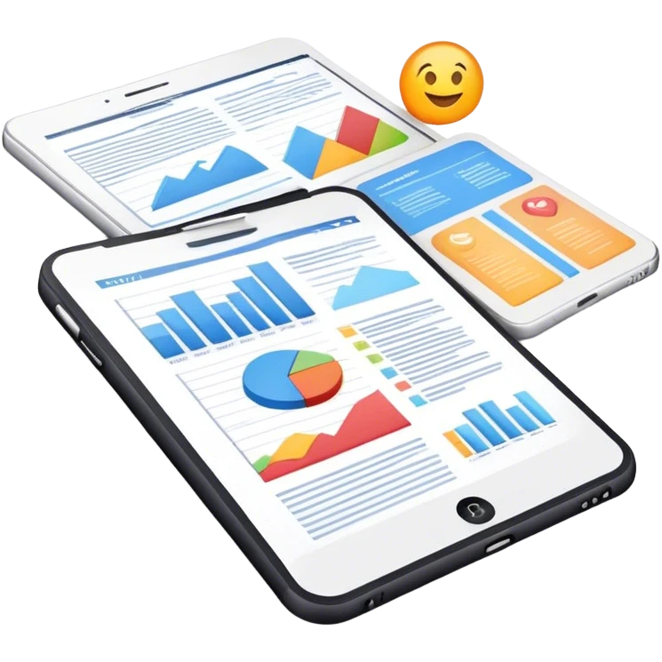 several documents with text and diagrams emoji