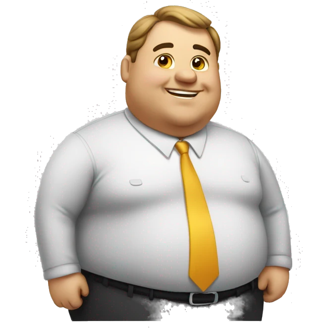 Fat business man  emoji