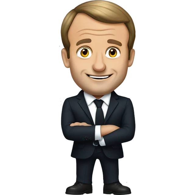 emmanuel macron qui fait un signe avec ses doigts emoji