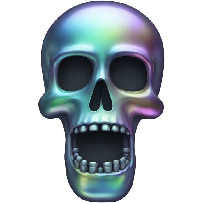 Multi chrome skeleton  emoji