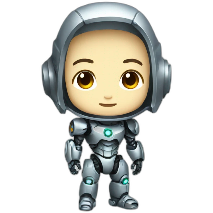 Robot male chibi cute emoji