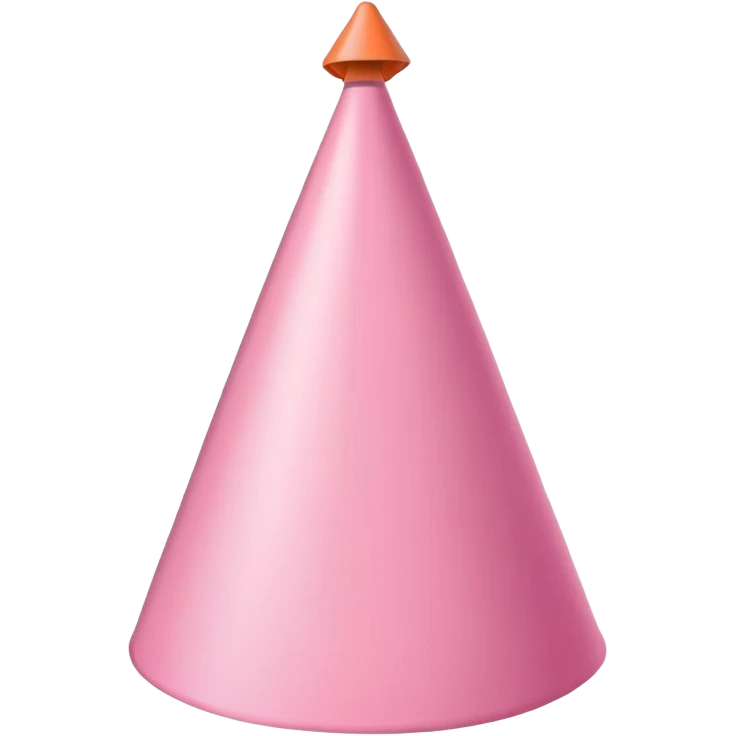 Pink party hat emoji