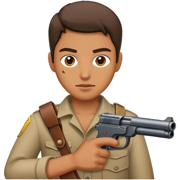 person with a gun emoji