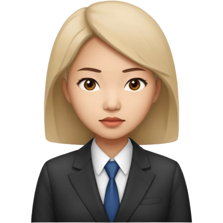 female asian quant trader emoji