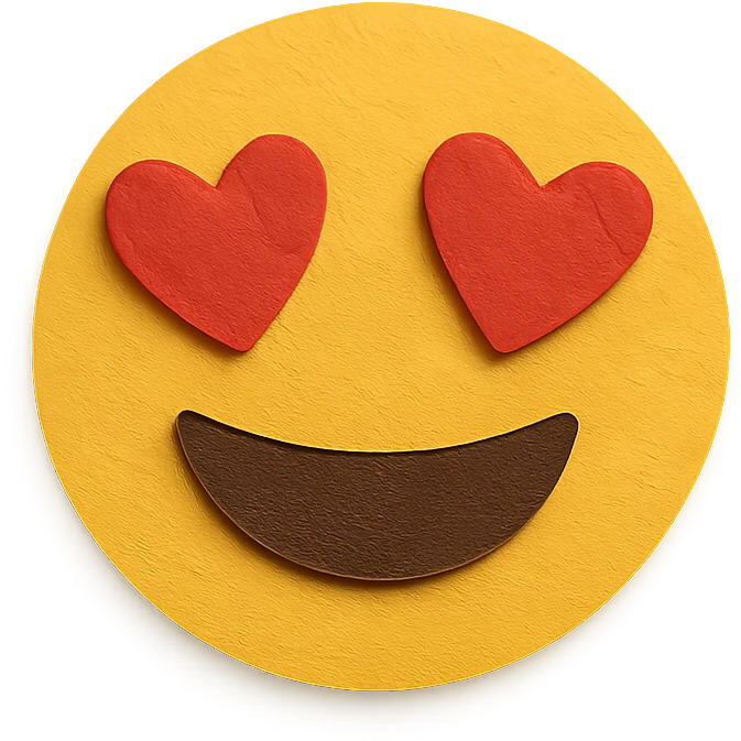 smiling face with heart-eyes emoji