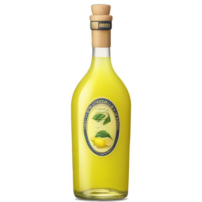 a single bottle of limoncello emoji