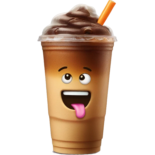 dunkin iced coffee emoji