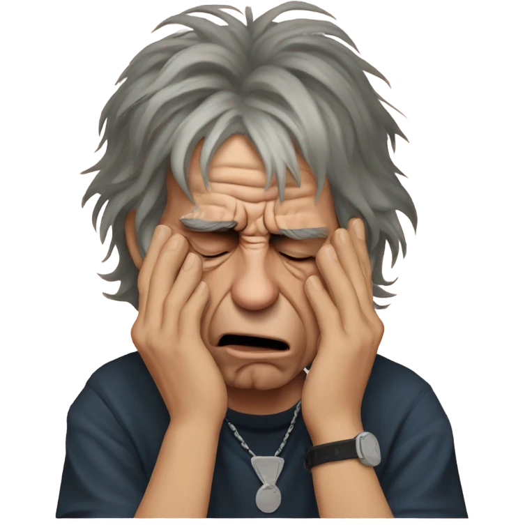 Keith Richards crying emoji